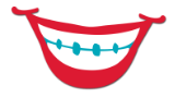 red lipped smile icon